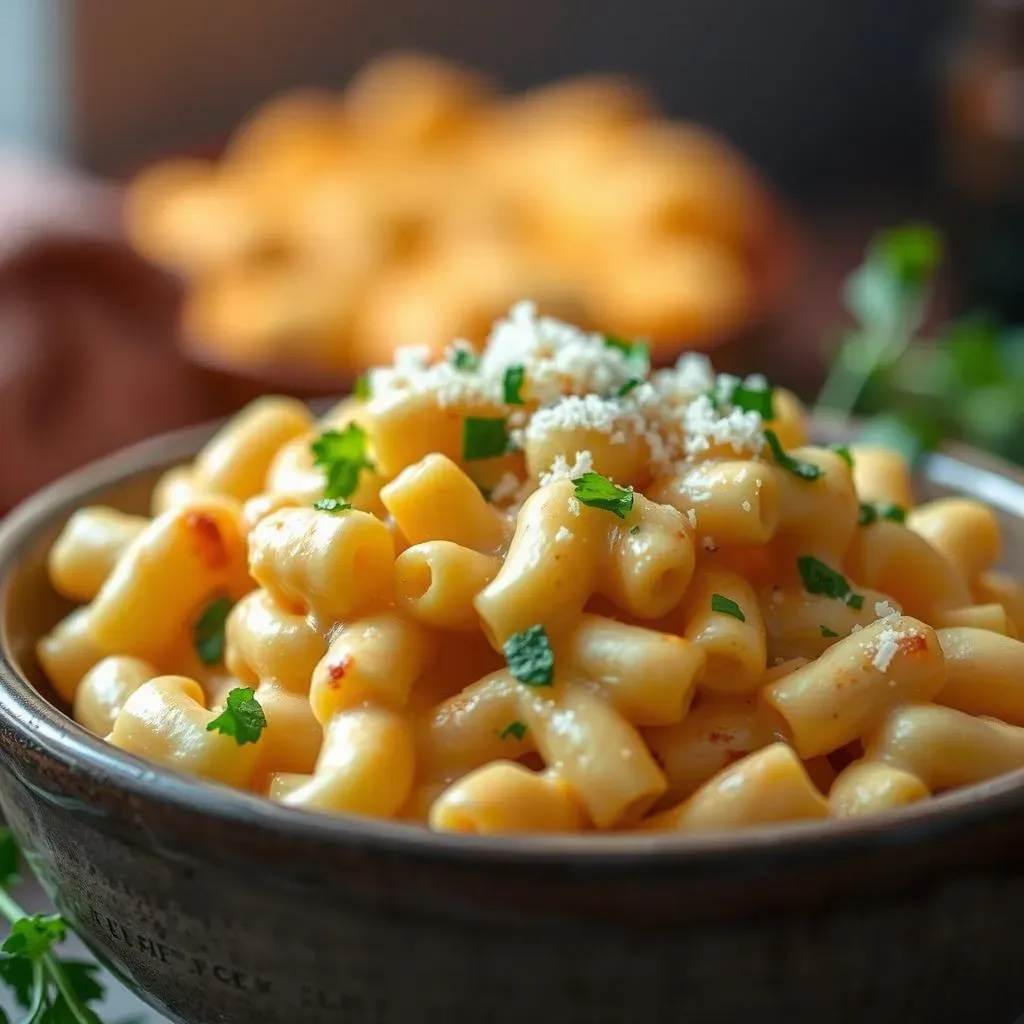 Amazing Air Fryer Mac and Cheese with Cheese Sauce