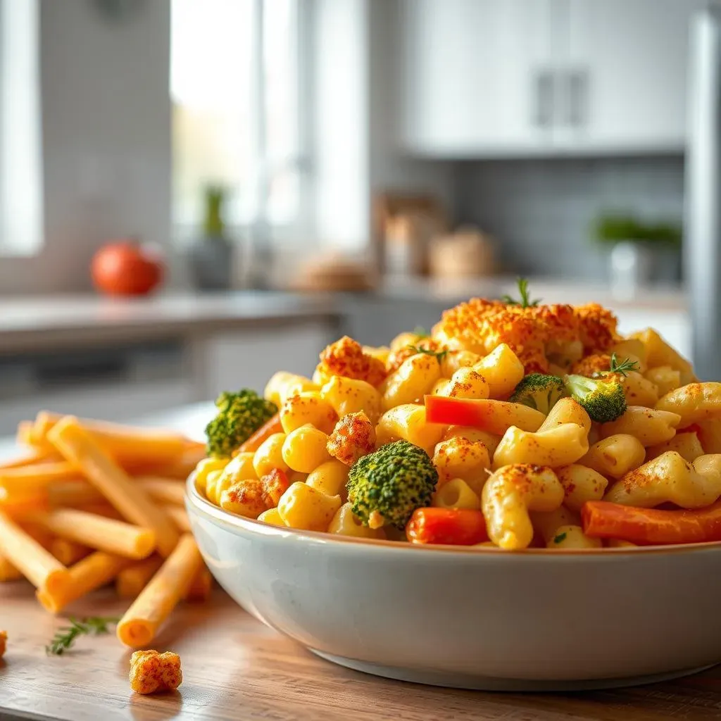 Absolute Air Fryer Mac and Cheese with Vegetables, Super Easy