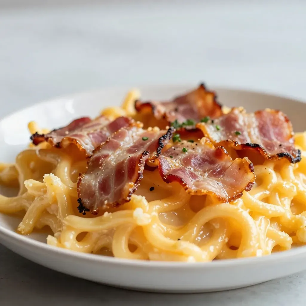 Bacon Mac and Cheese Recipe - Creamy, Cheesy, and Loaded with Crispy Bacon