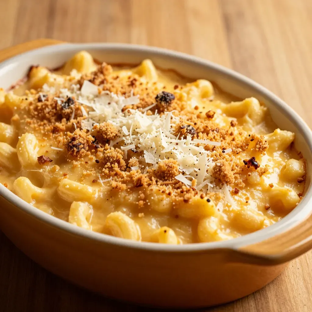 Best Baked Mac and Cheese with Panko Topping - Crispy &amp; Creamy Recipe