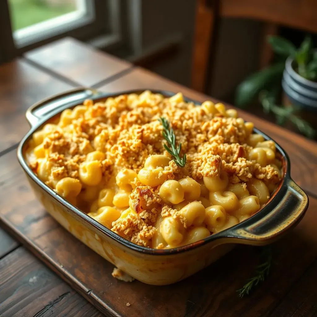 The BEST Casserole Mac and Cheese with Breadcrumbs