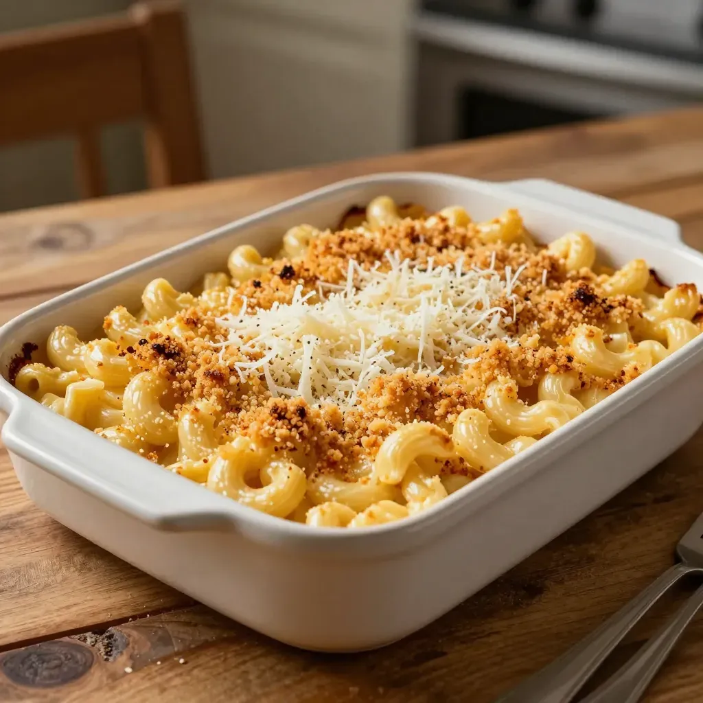 Easy Baked Homemade Mac and Cheese Recipe - Creamy & Golden