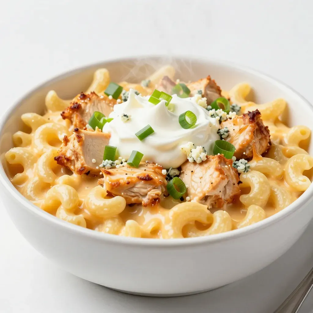 Easy Buffalo Chicken Mac and Cheese Recipe