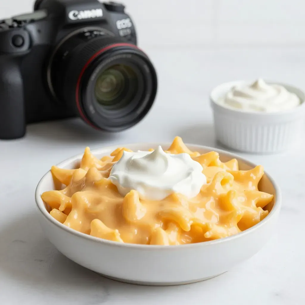 Easy Mac and Cheese with Sour Cream - 20 Min Recipe