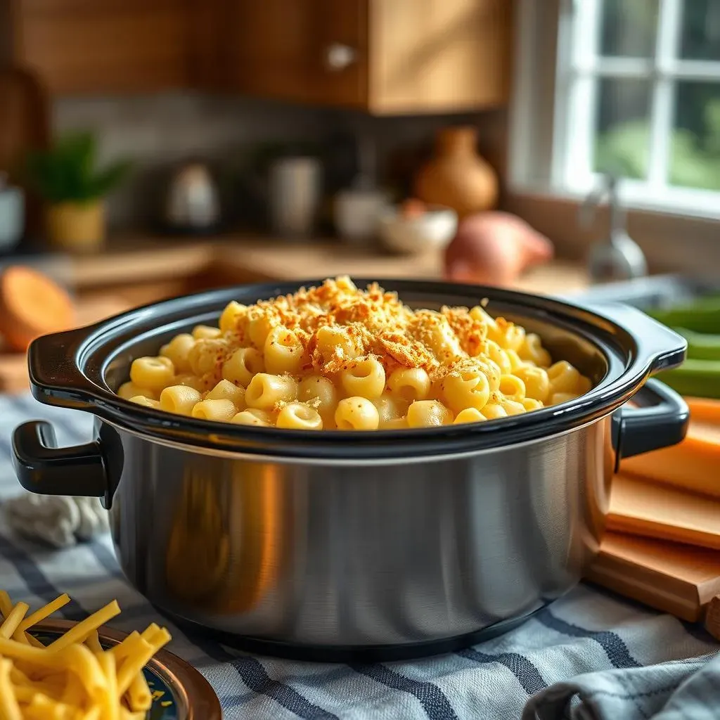 Easy Slow Cooker Mac and Cheese with Parmesan Recipe: StepbyStep