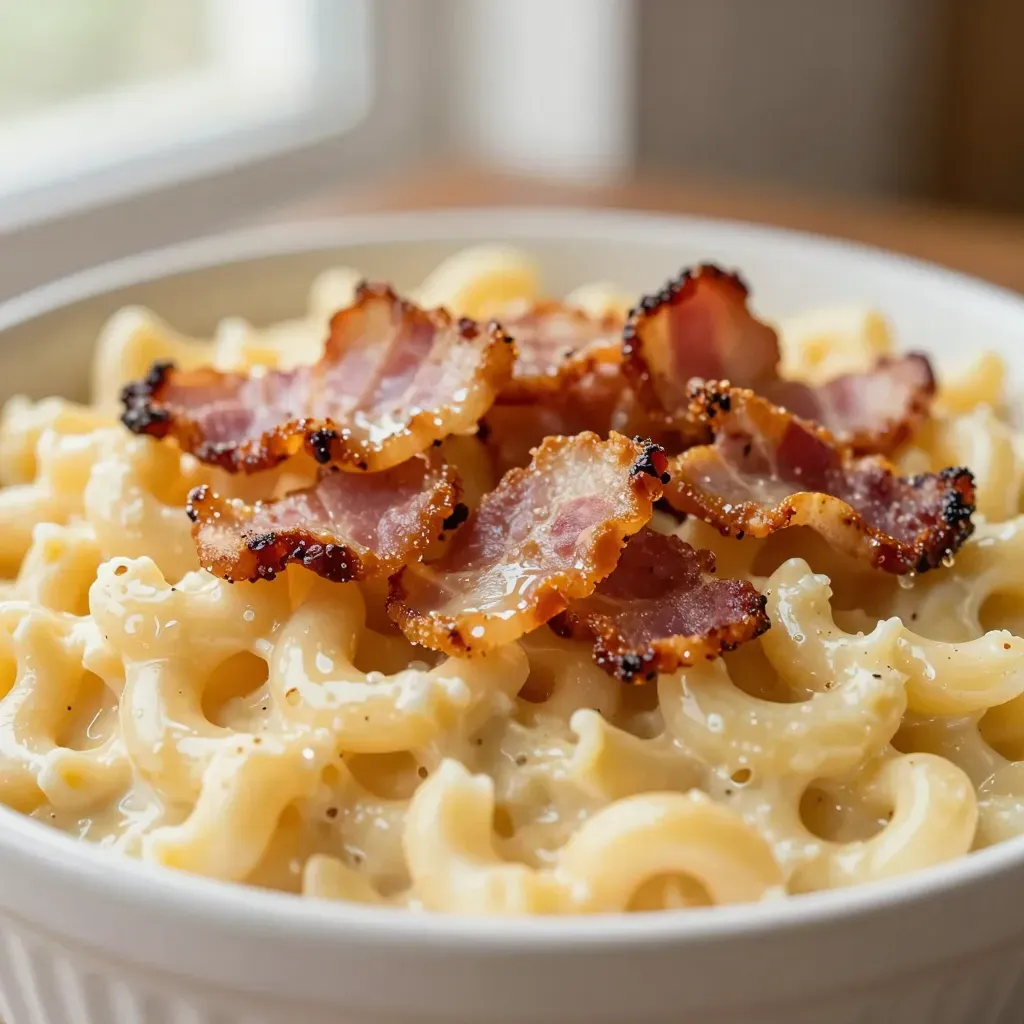 Homemade Mac and Cheese with Bacon Recipe - Ultra Creamy Comfort Food
