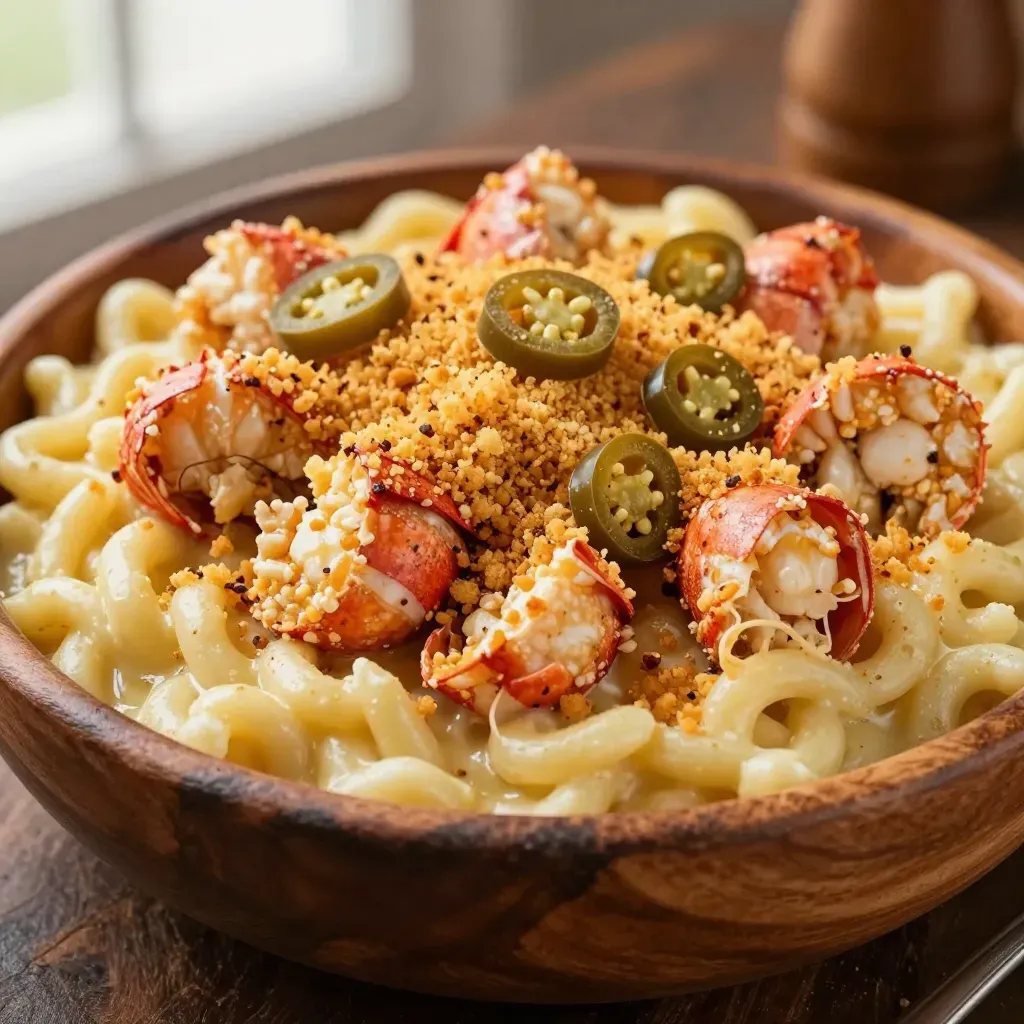 Jalapeno Lobster Mac and Cheese Recipe - Spicy Creamy Pasta