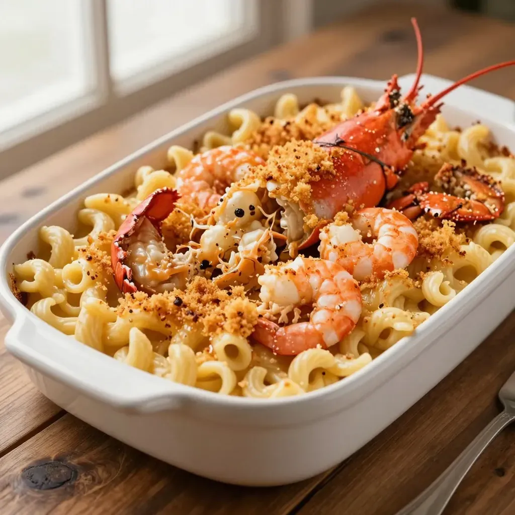 Lobster Crab and Shrimp Mac and Cheese Recipe