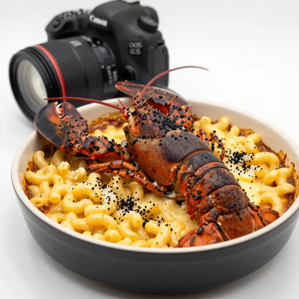 Lobster Mac and Cheese Black Recipe | Dark &amp; Creamy