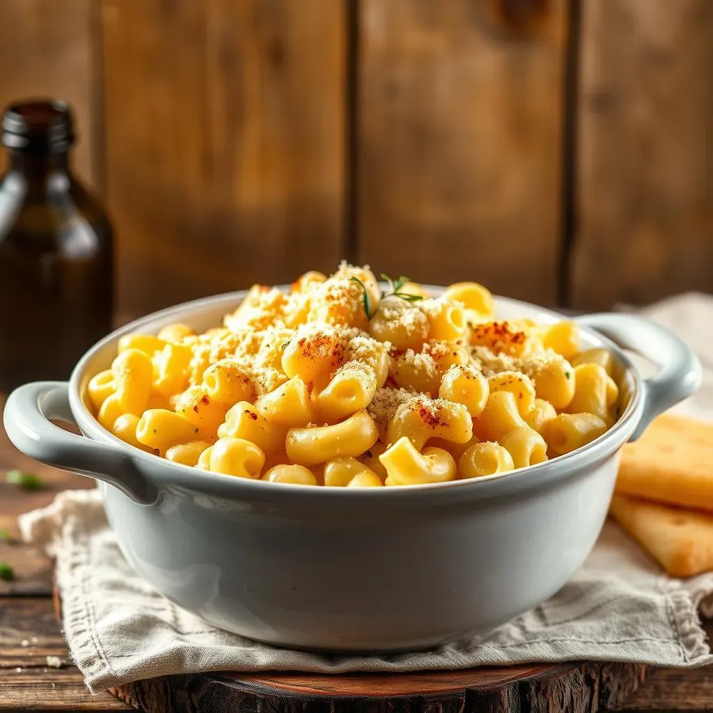 Making Decadent OnePot Mac and Cheese with Truffle Oil