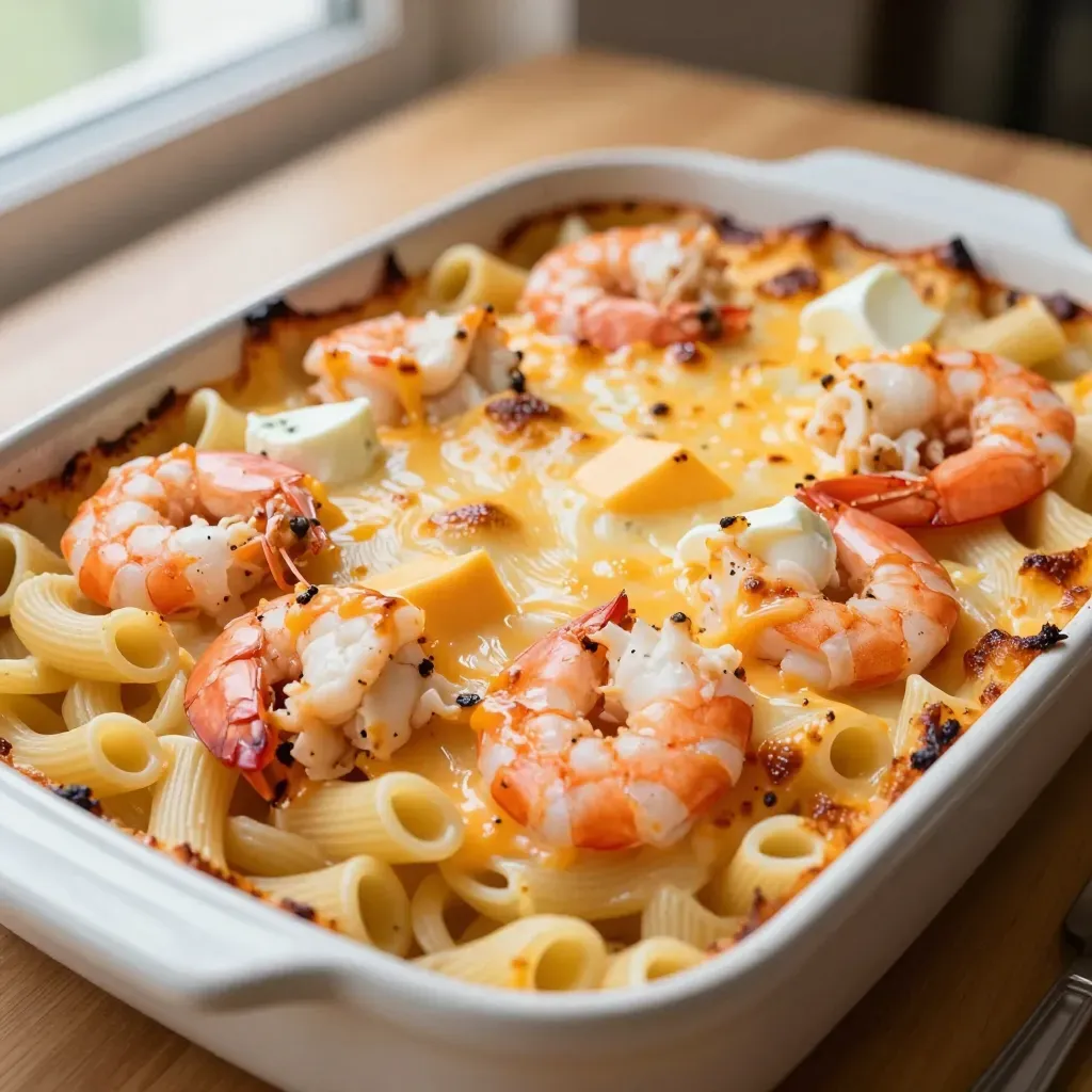 Patti LaBelle Mac and Cheese with Lobster and Shrimp Recipe