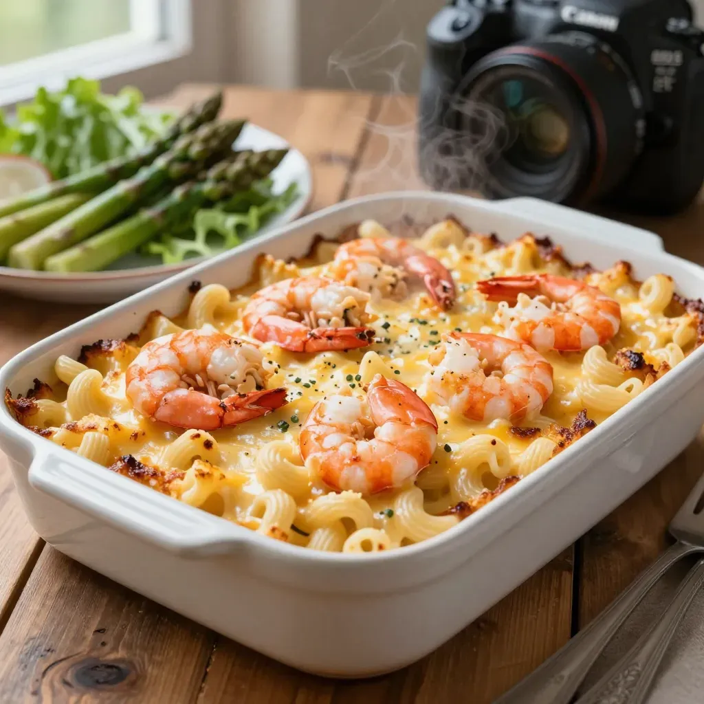 Patti LaBelle Mac and Cheese with Lobster and Shrimp Recipe
