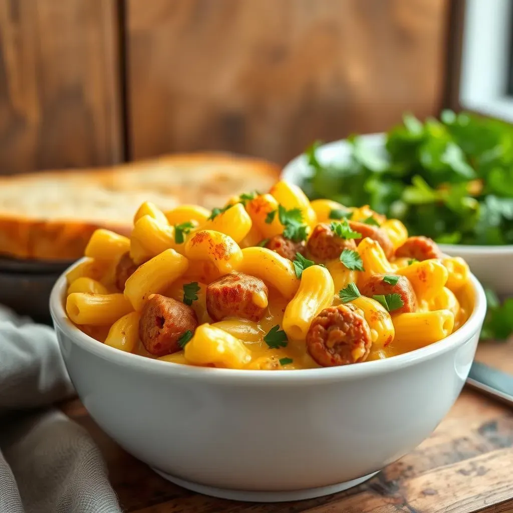 Serving and Storing Your Air Fryer Mac and Cheese with Sausage