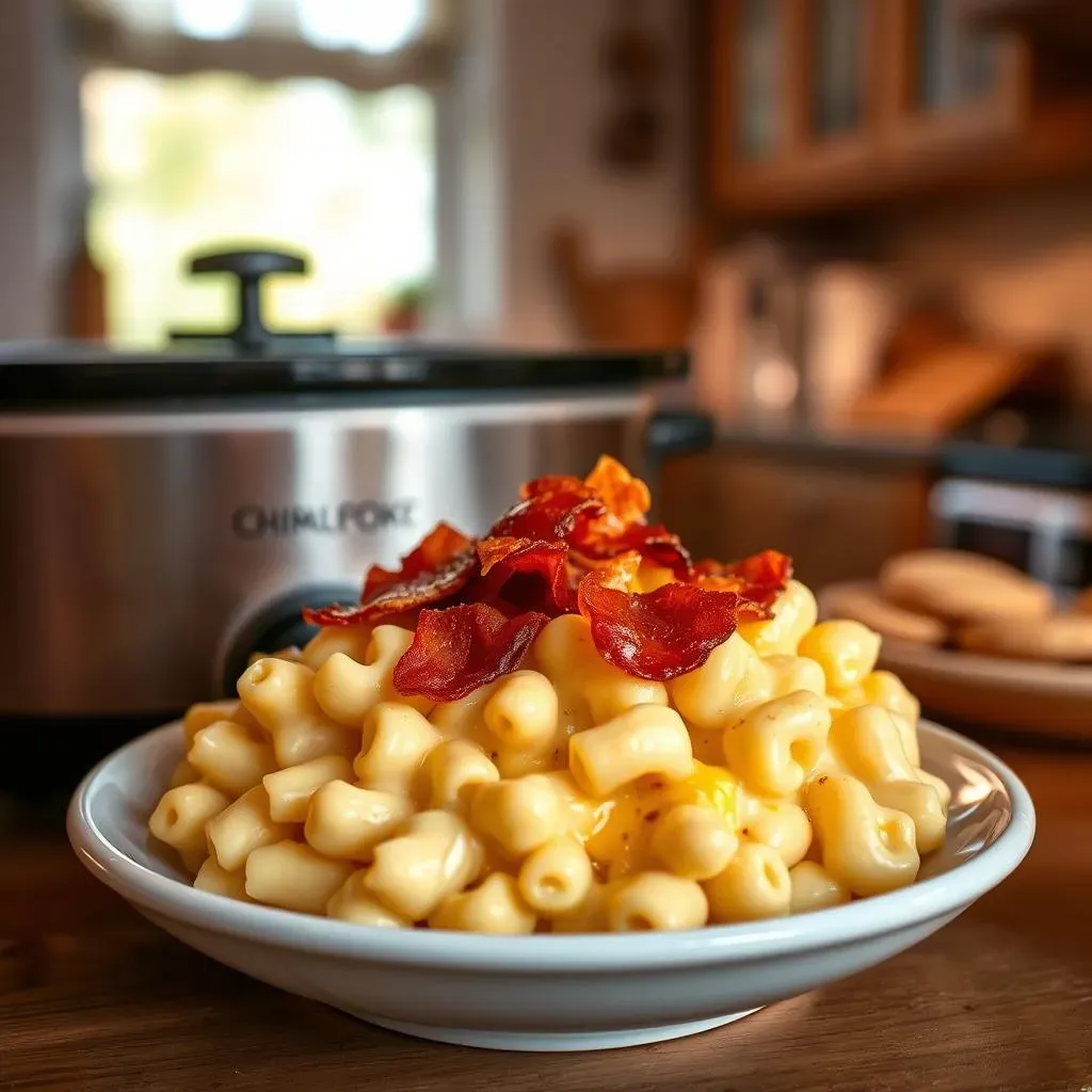 Ultimate Slow Cooker Mac & Cheese with Bacon