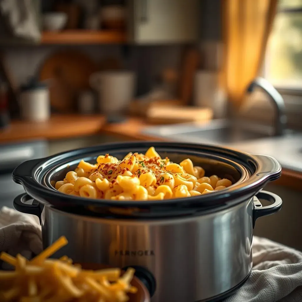 Ultimate Slow Cooker Mac & Cheese with Garlic