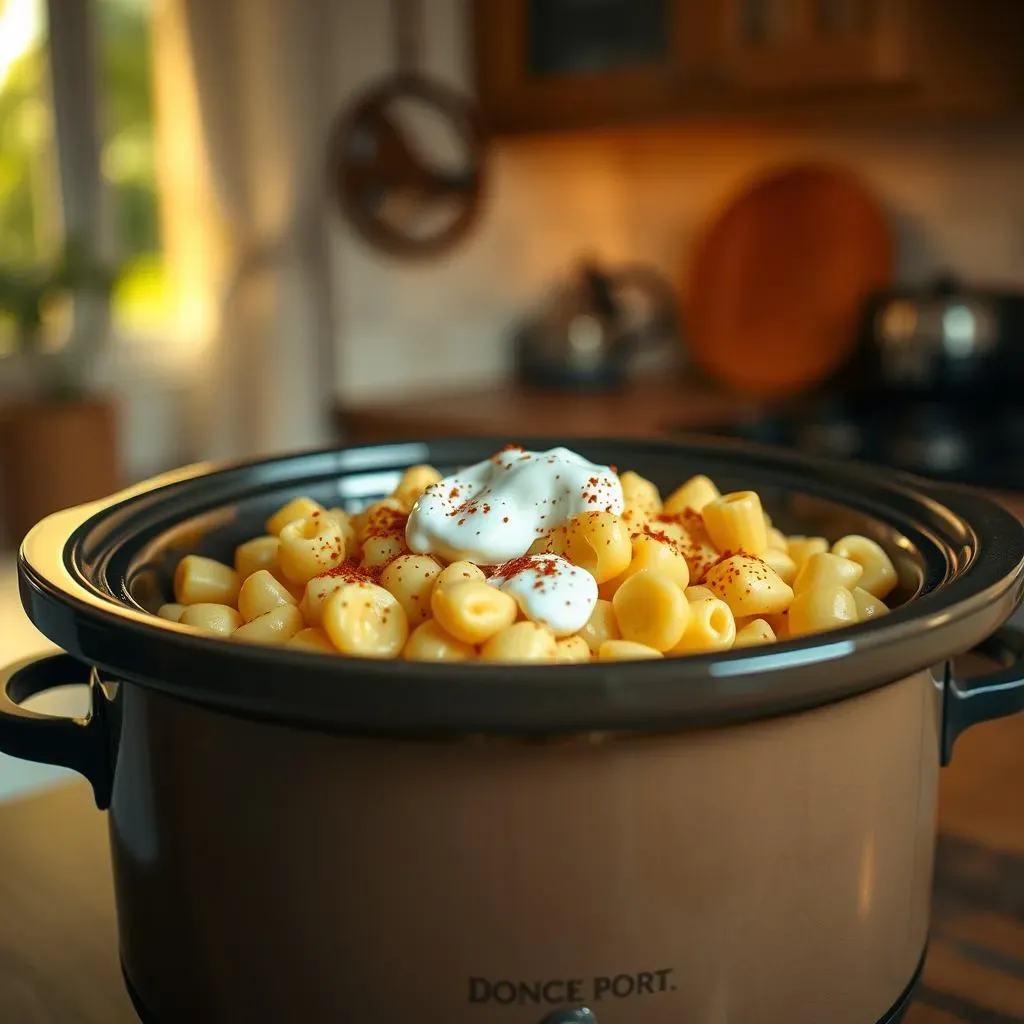 Ultimate Slow Cooker Mac & Cheese with Sour Cream