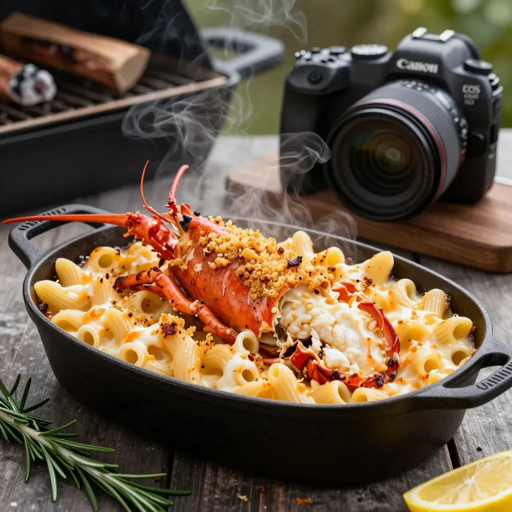 Smoked Lobster Mac and Cheese Recipe | BBQ Smoker Method