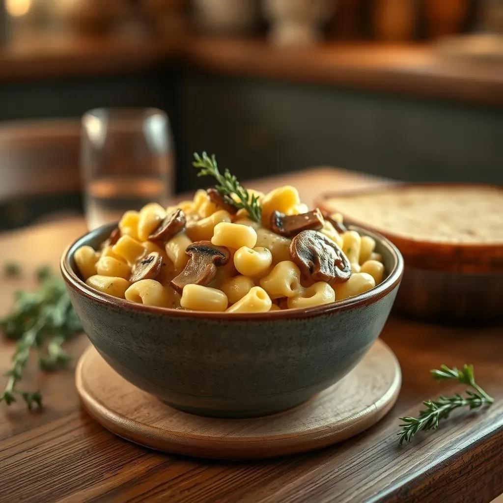 Ultimate Vegan Mac & Cheese with Mushrooms