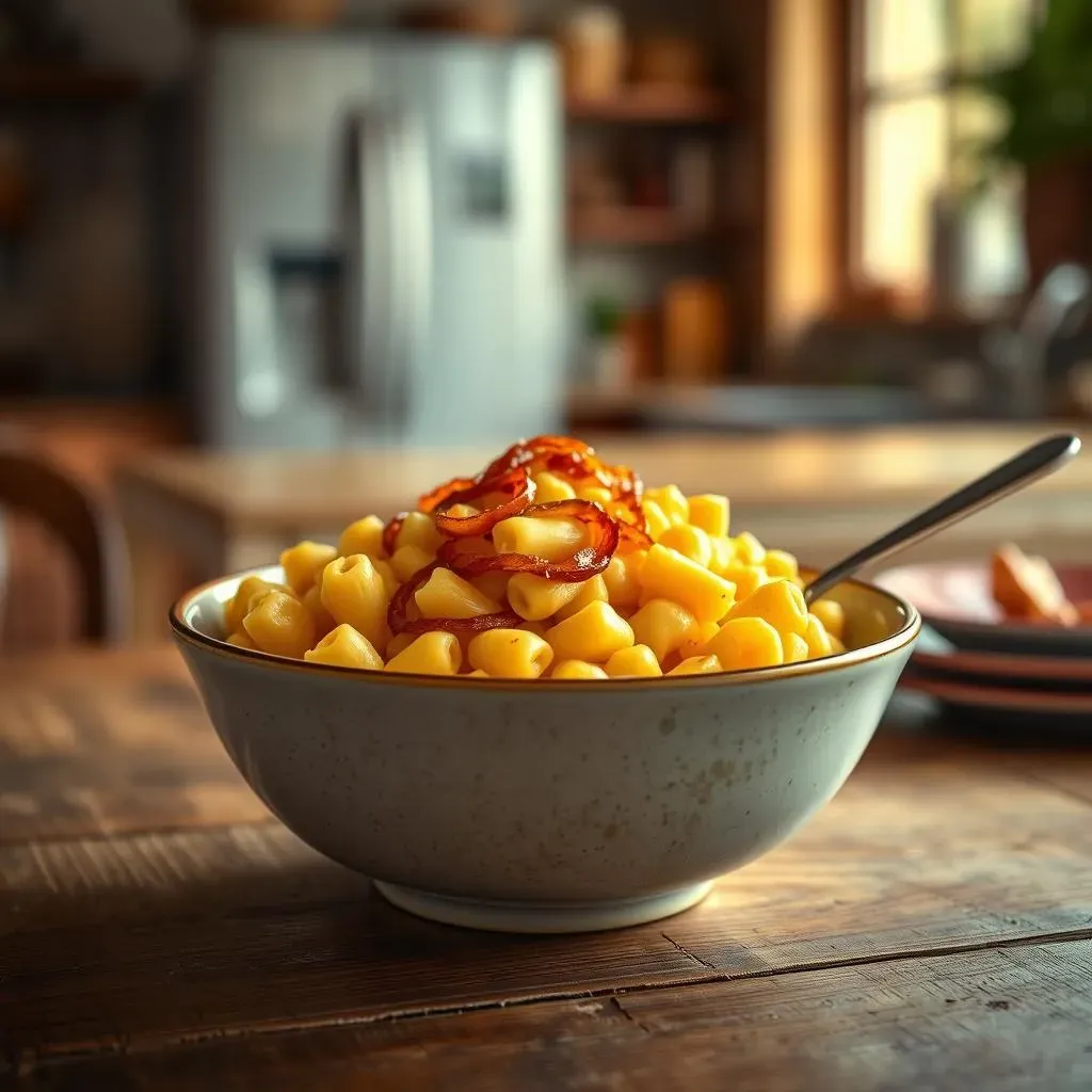 Ultimate Vegan Mac & Cheese with Onions