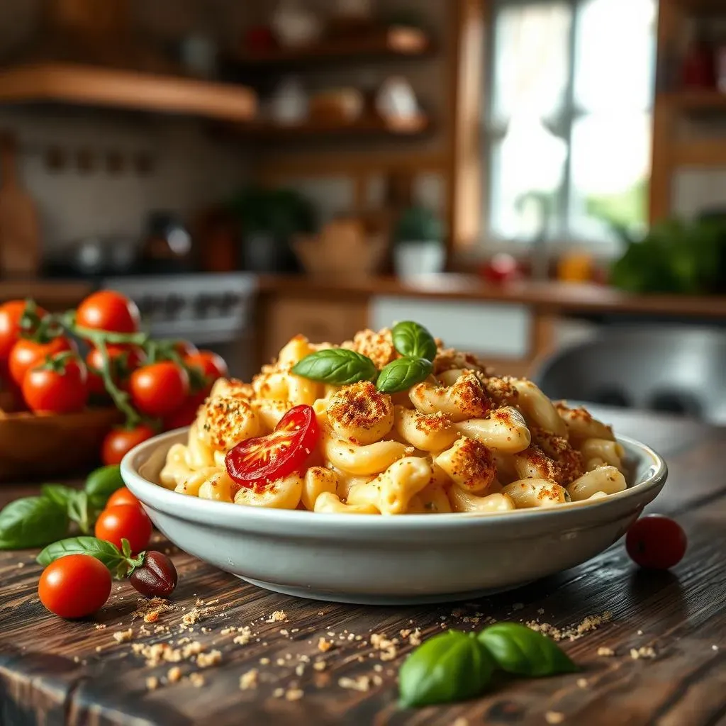 Ultimate Vegan Mac & Cheese with Tomatoes