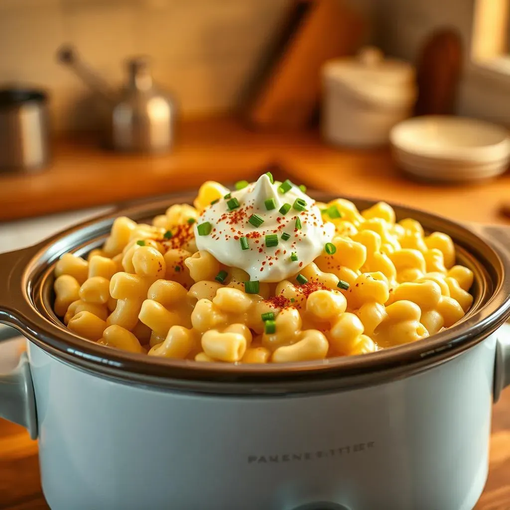 Why Sour Cream Makes the BEST Slow Cooker Mac and Cheese